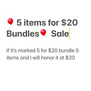 🎈5 items for $20 Sale
